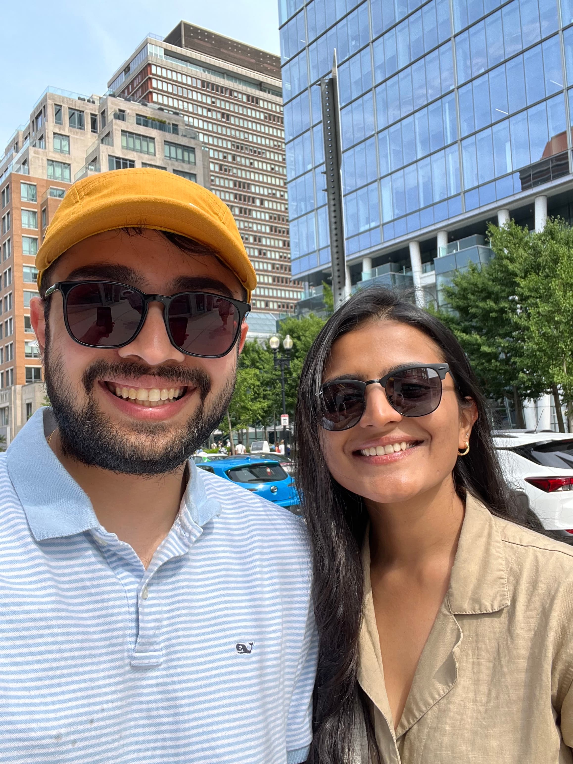 Shanvi and Rohan in Boston